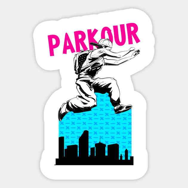 Parkour Sticker by vanpaul54